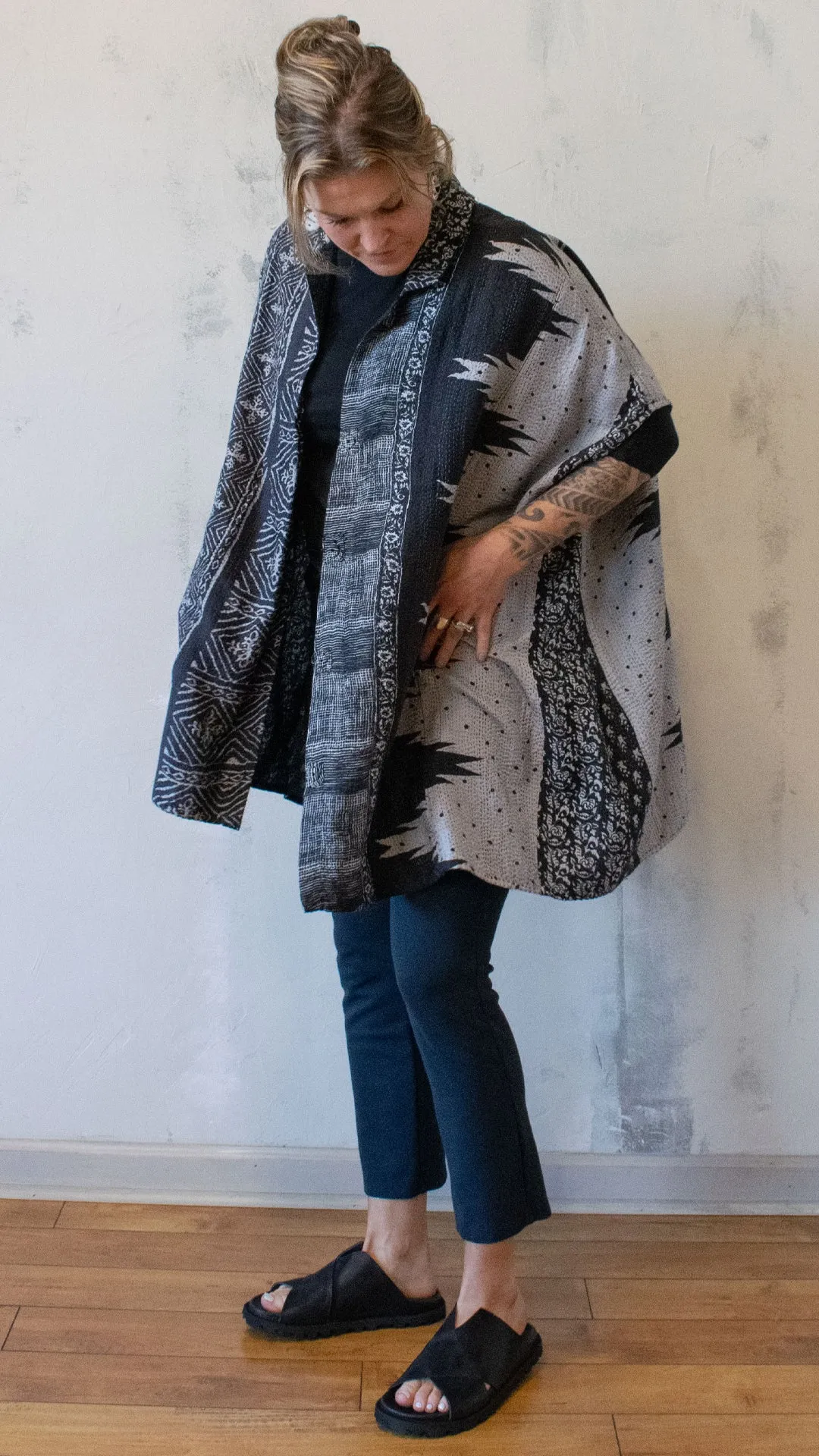 Ombre Poncho Top