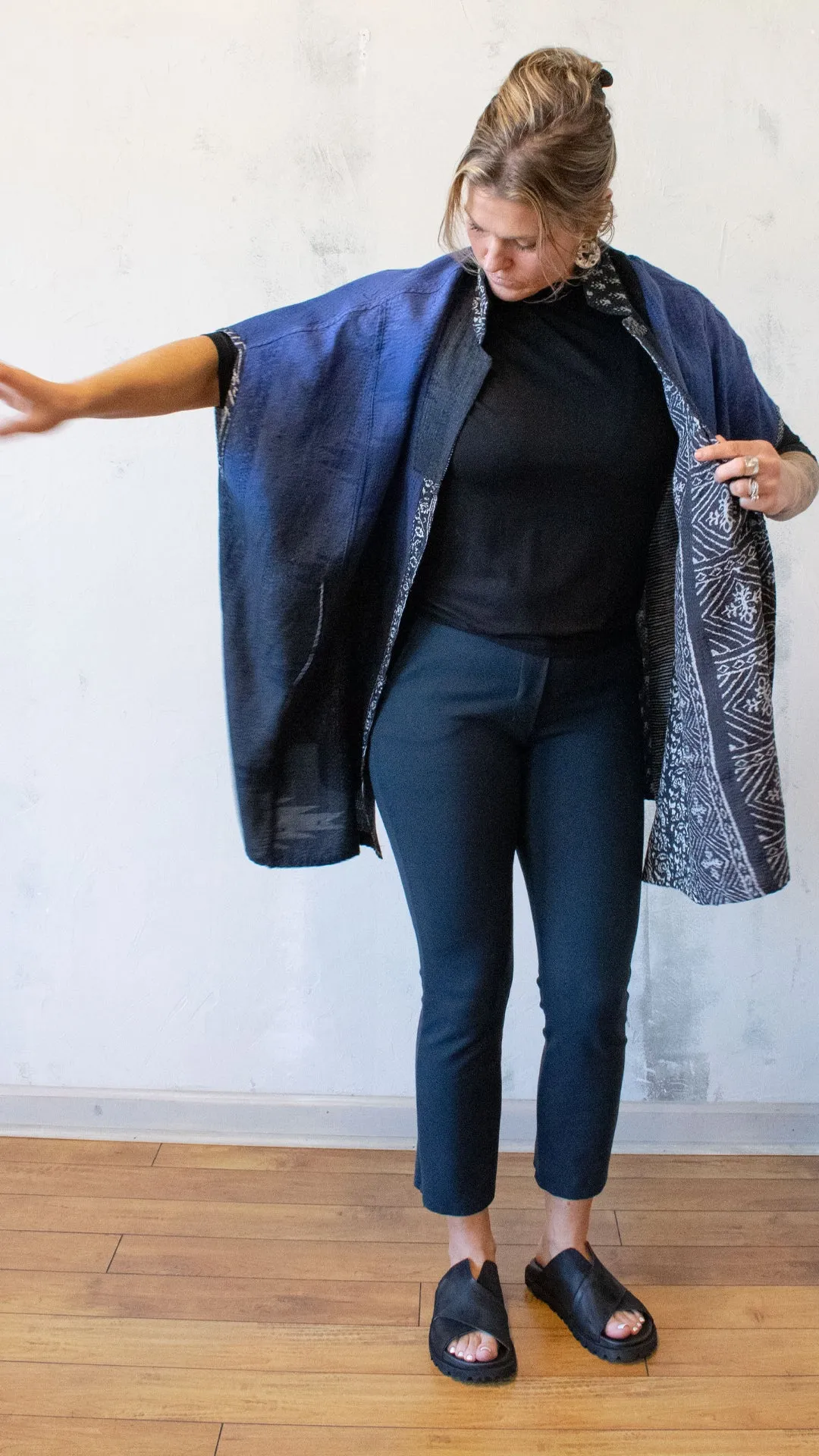 Ombre Poncho Top