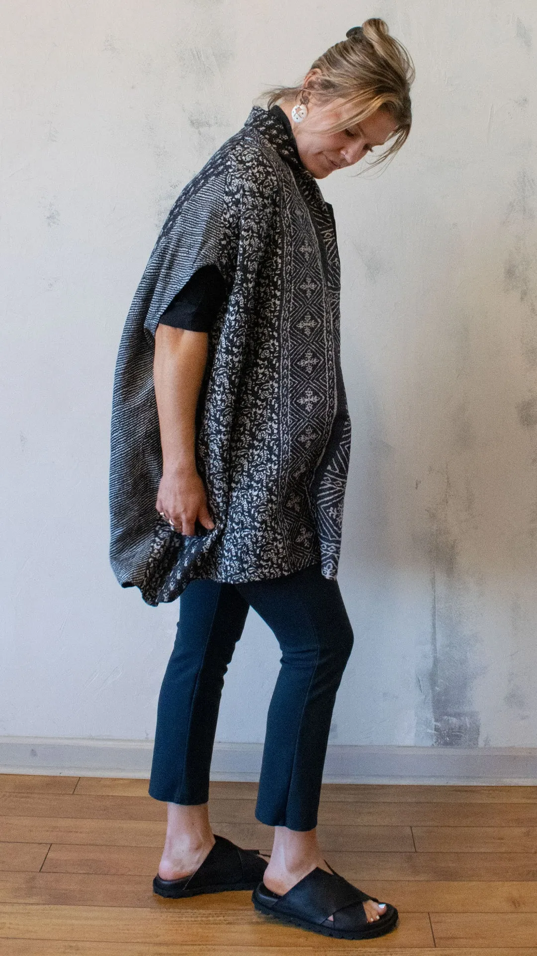 Ombre Poncho Top