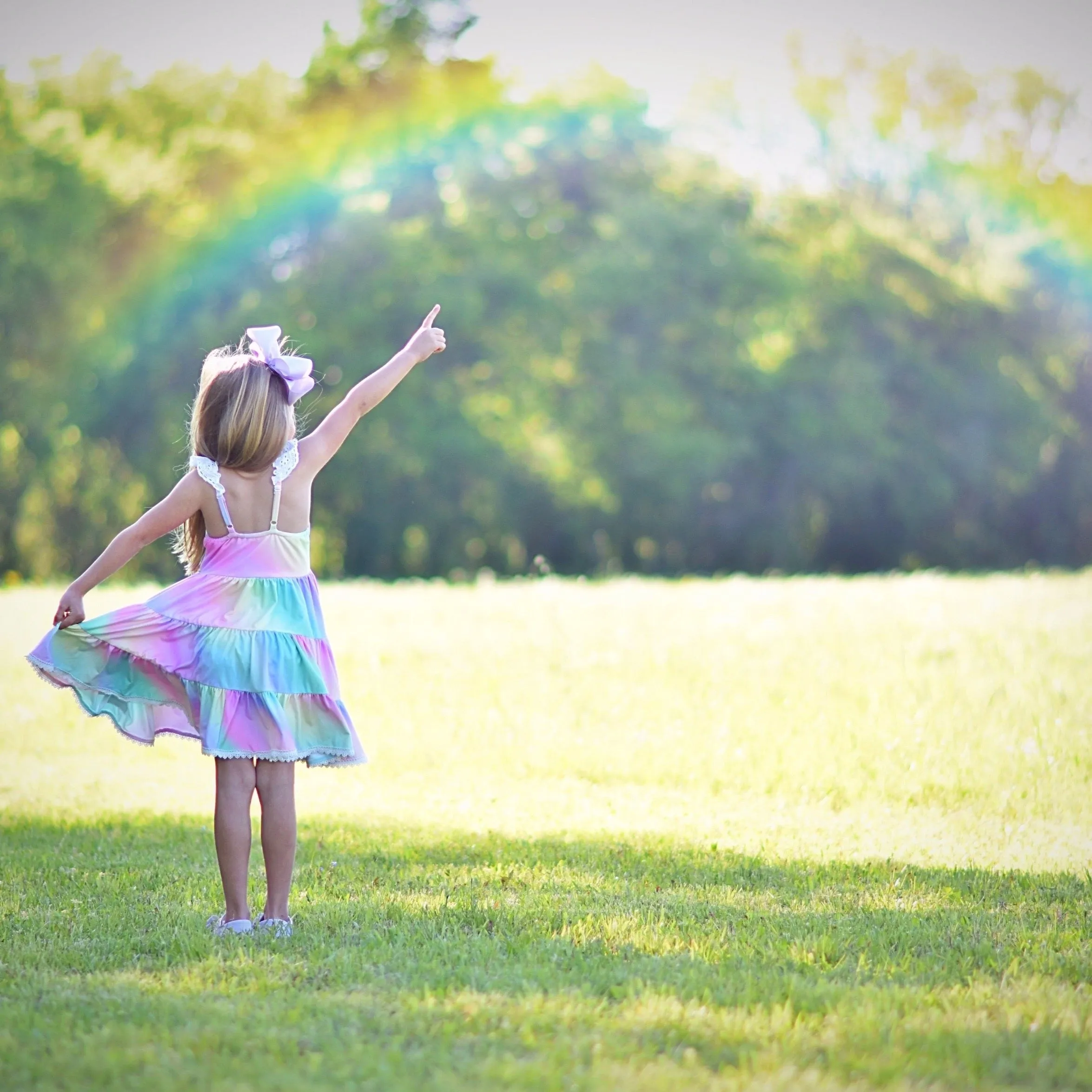Ombre Rainbow Twirl