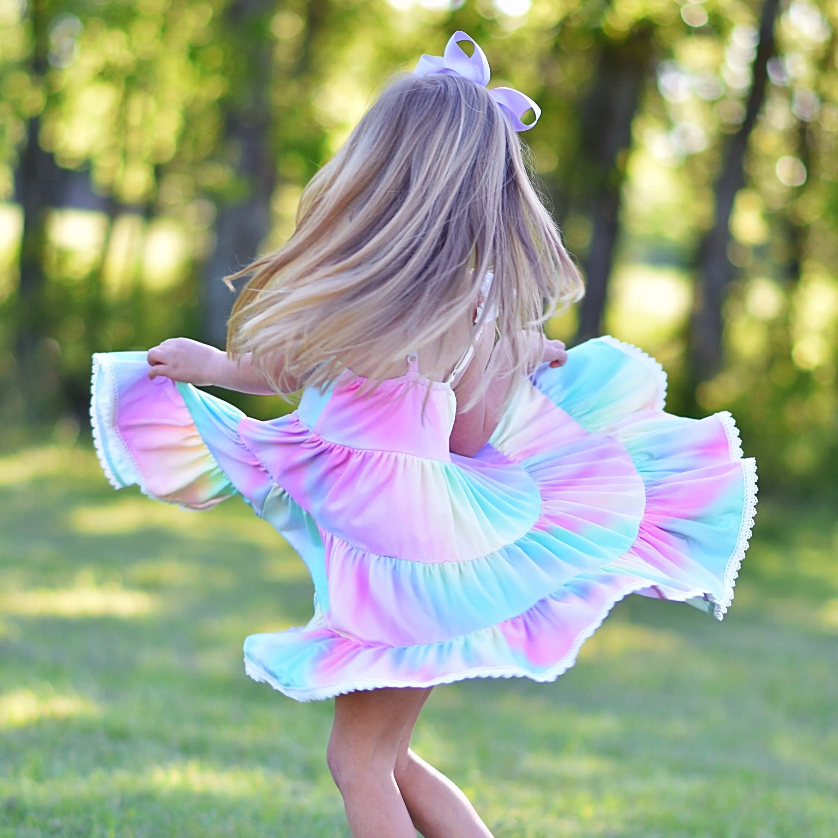 Ombre Rainbow Twirl