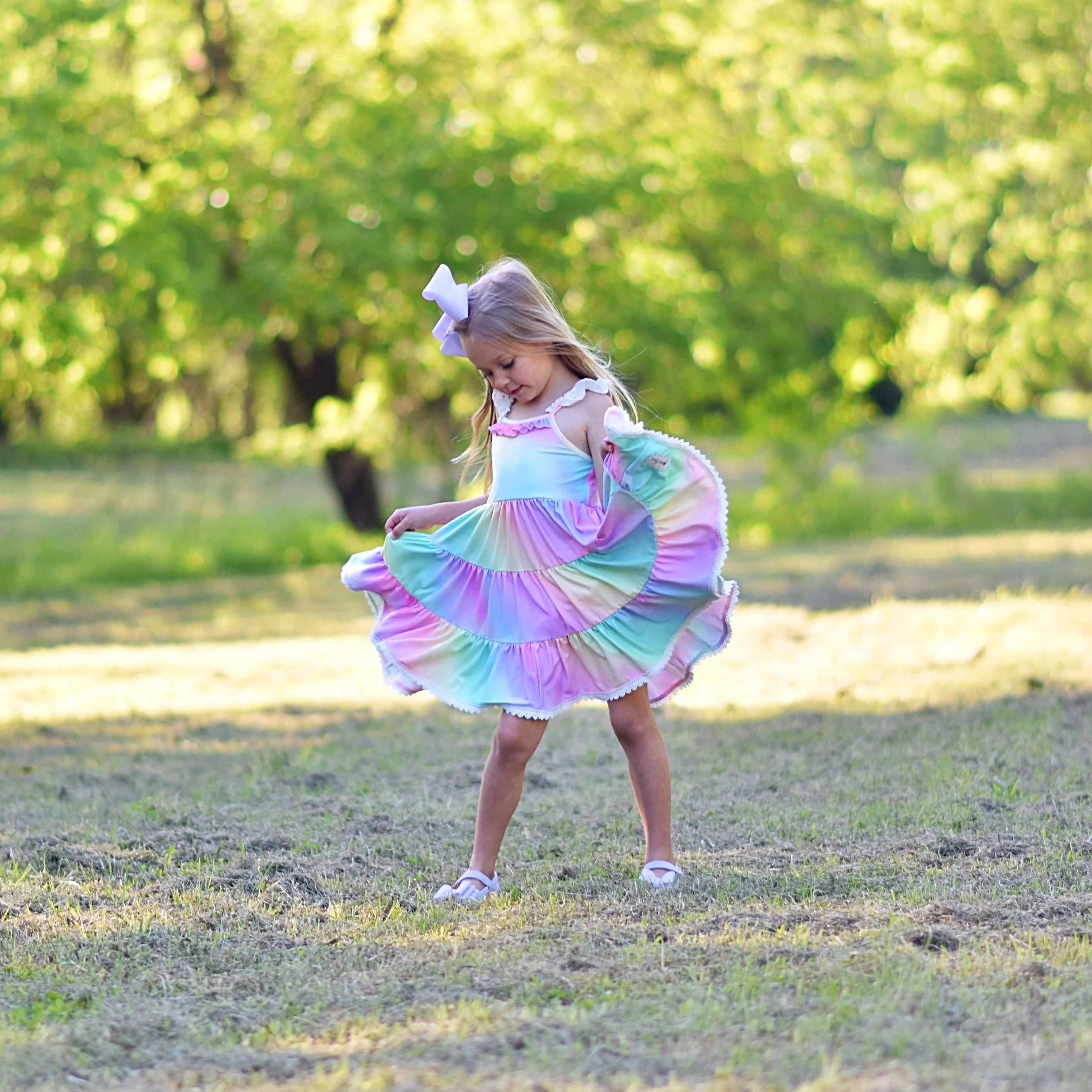 Ombre Rainbow Twirl