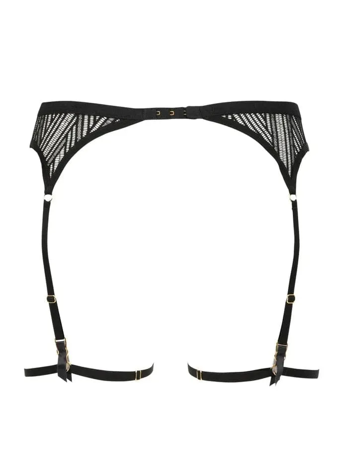 Onde Sensuelle Suspender Belt- Black