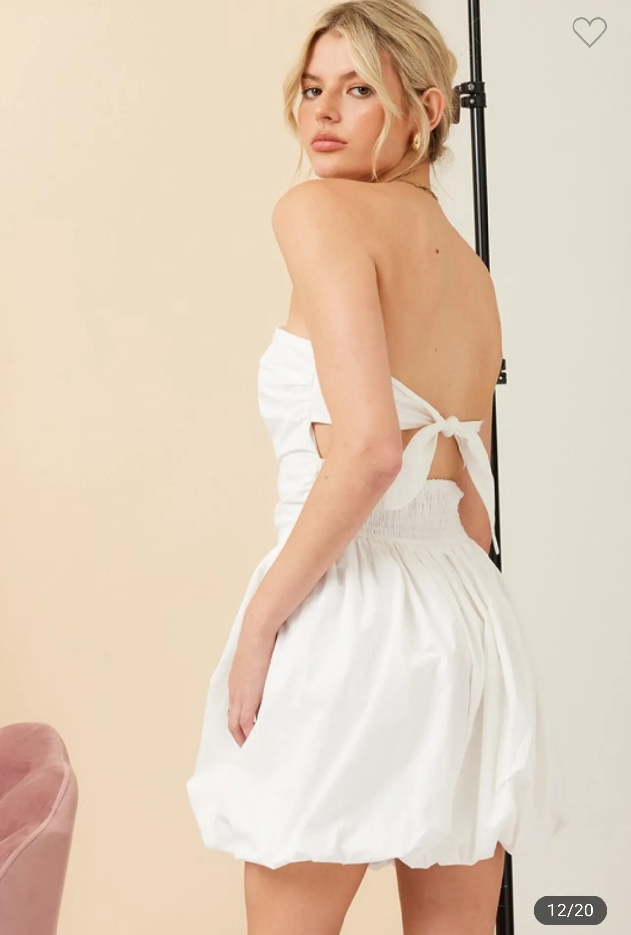 Open Back Bubble Dress
