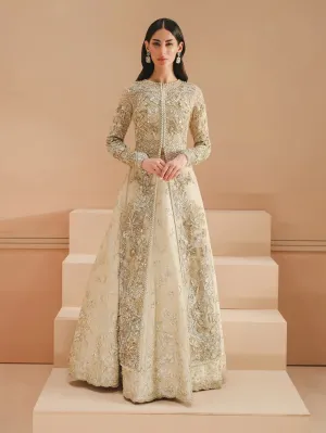 Open Gown Lehenga and Dupatta Pakistani Bridal Dress