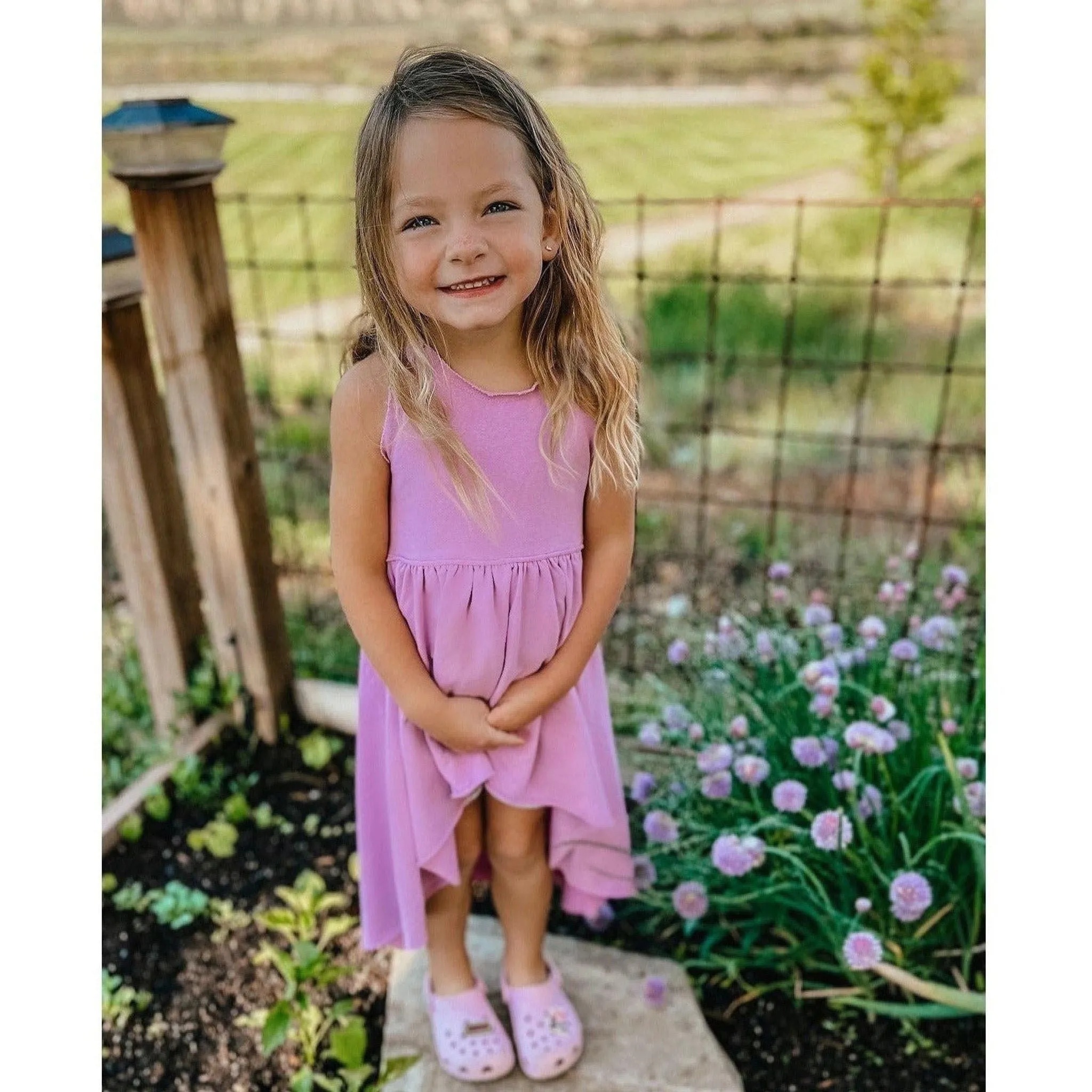 Organic Giselle Dress Purple