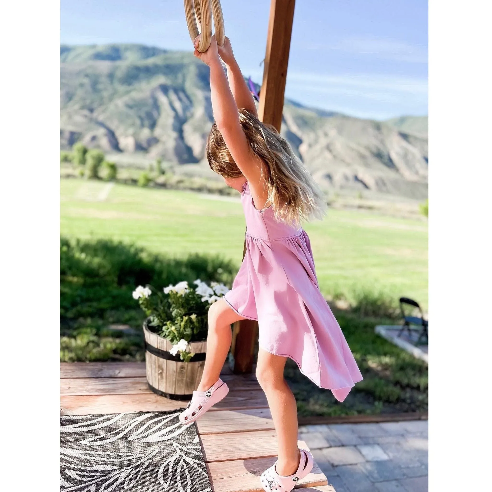 Organic Giselle Dress Purple