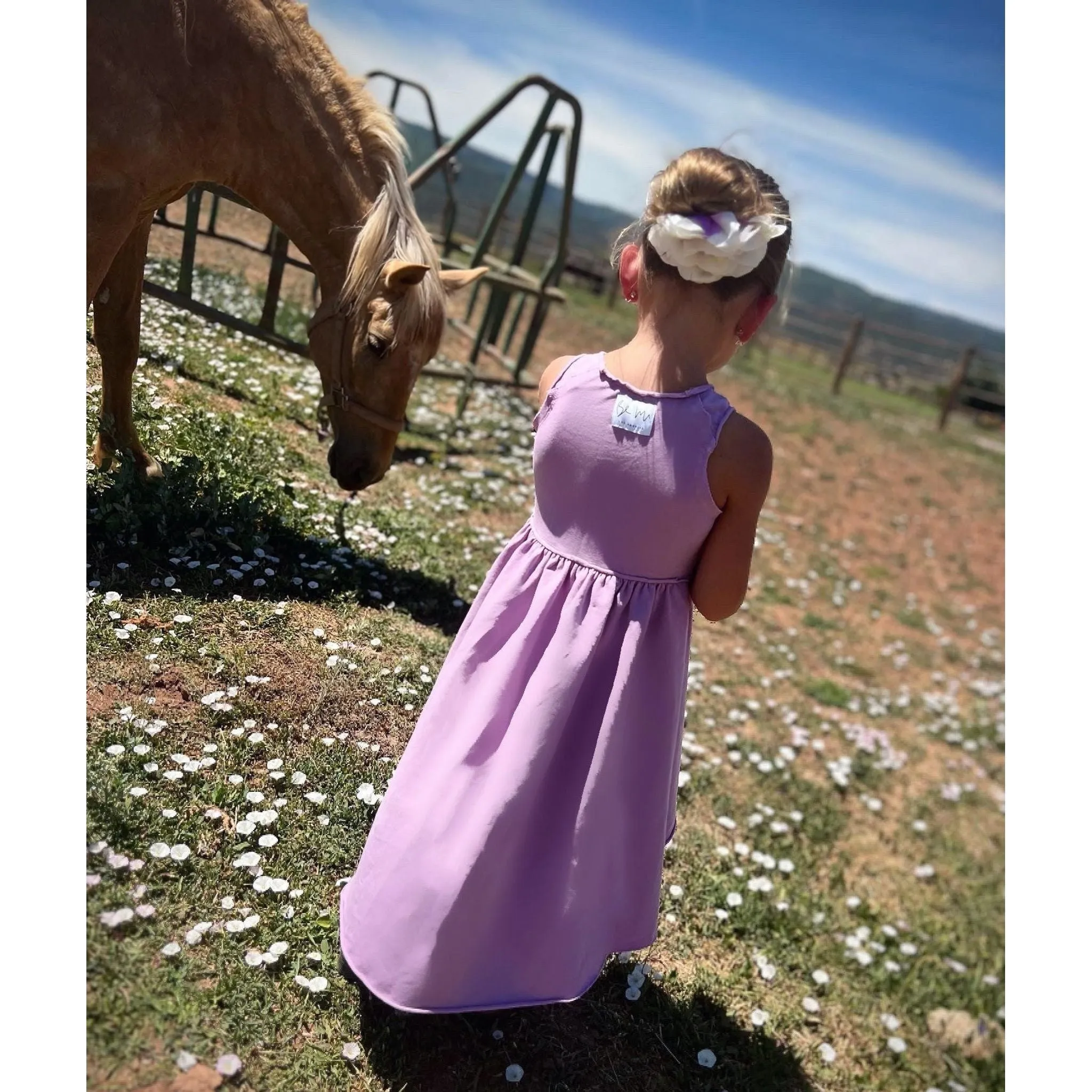 Organic Giselle Dress Purple
