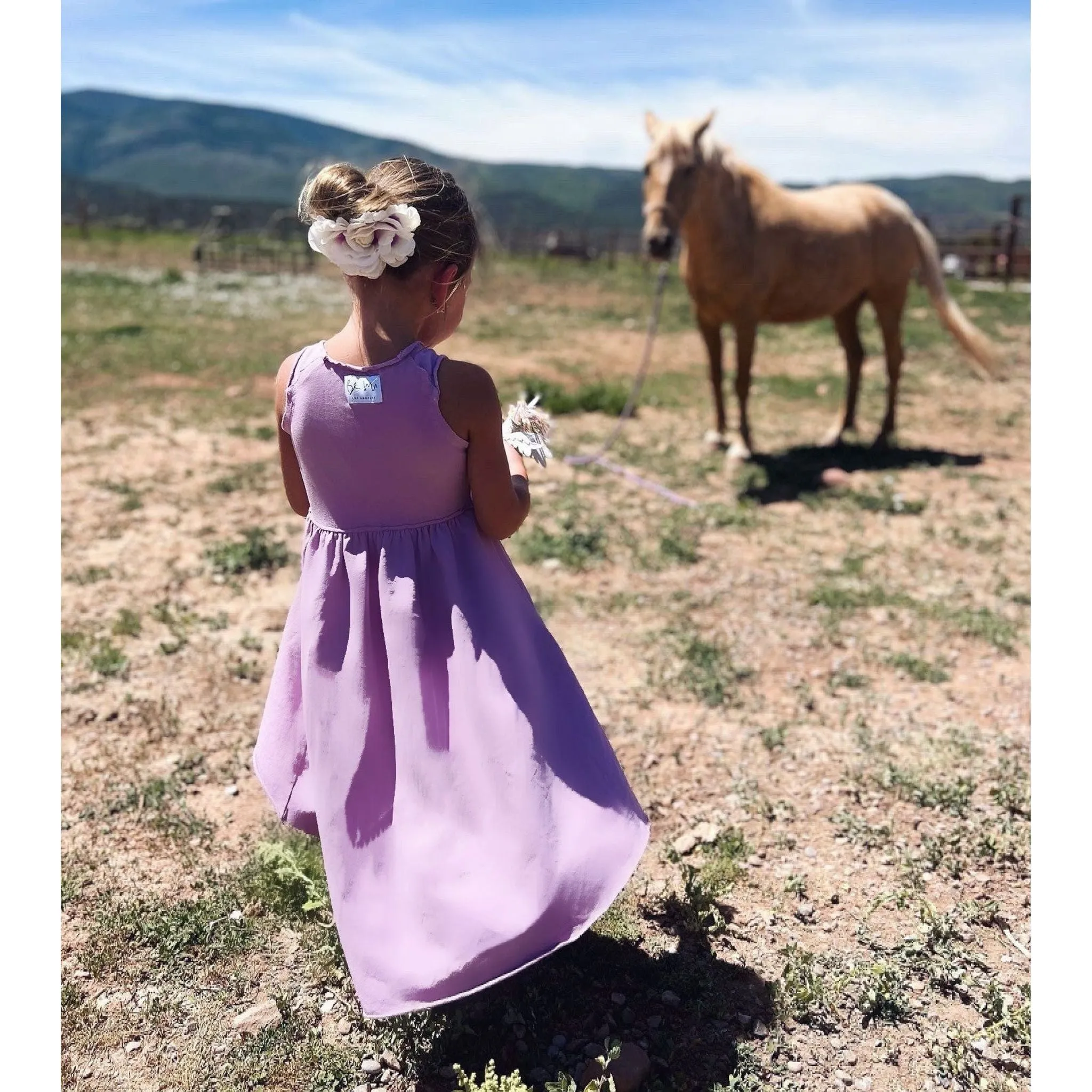 Organic Giselle Dress Purple