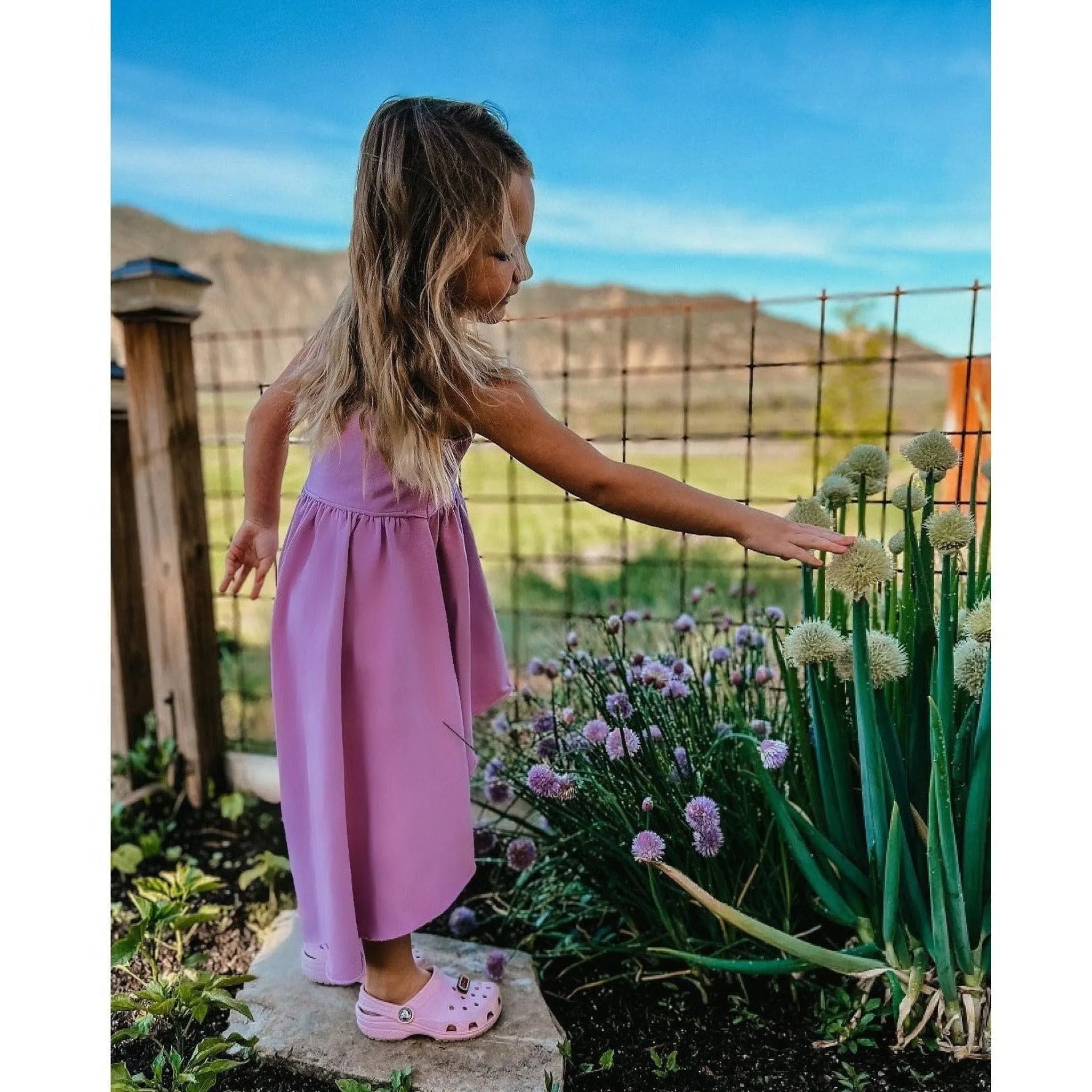 Organic Giselle Dress Purple