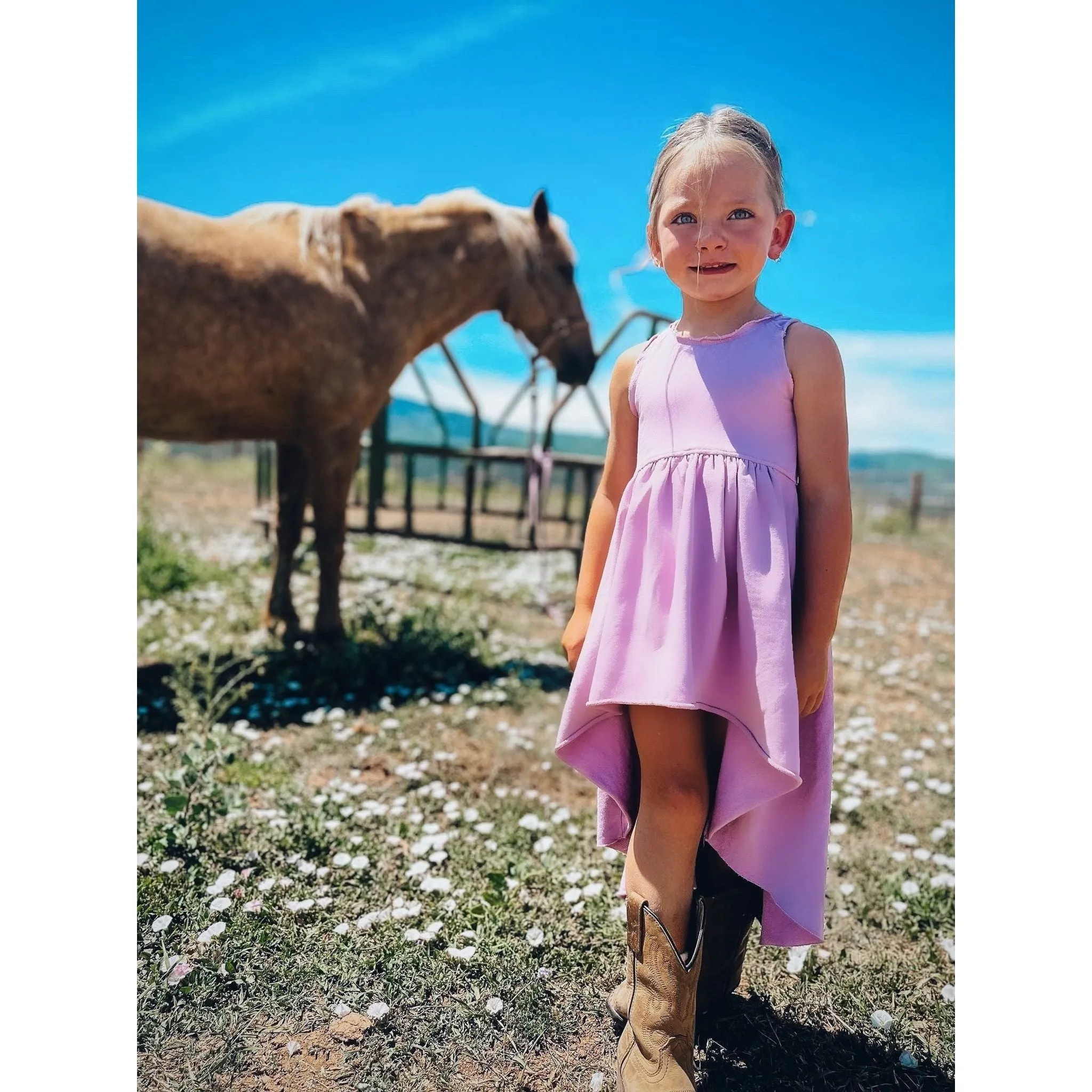 Organic Giselle Dress Purple