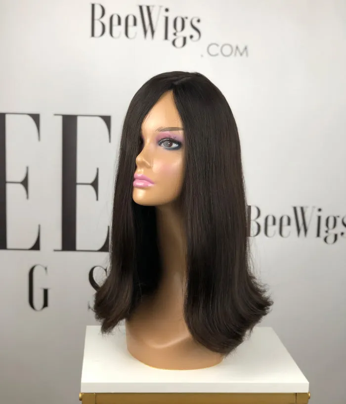 Orthodox Jewish Wigs Dark Brown Human Hair Wig