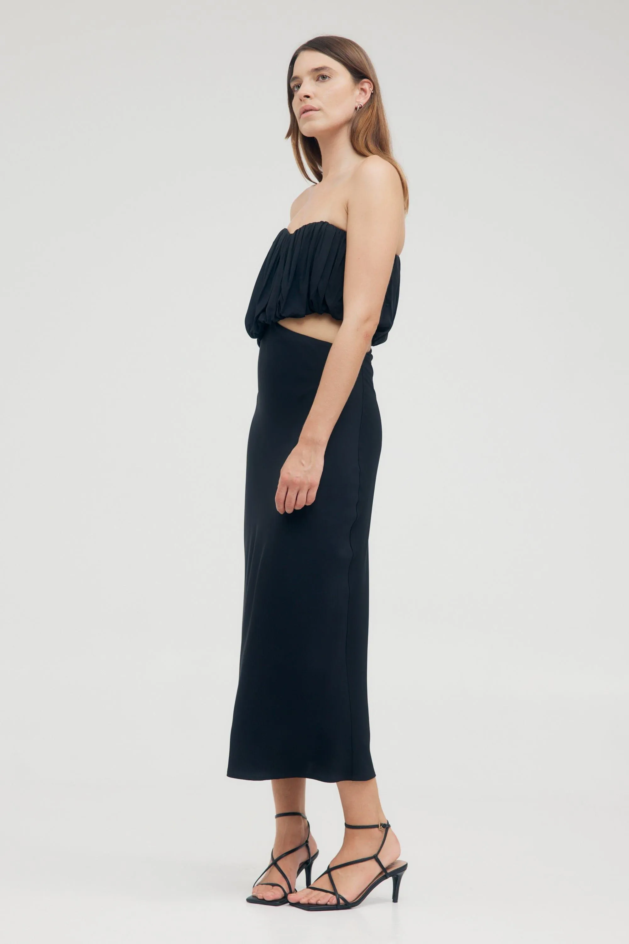 OVERFLOW 2.0 STRAPLESS DRESS | MIDNIGHT