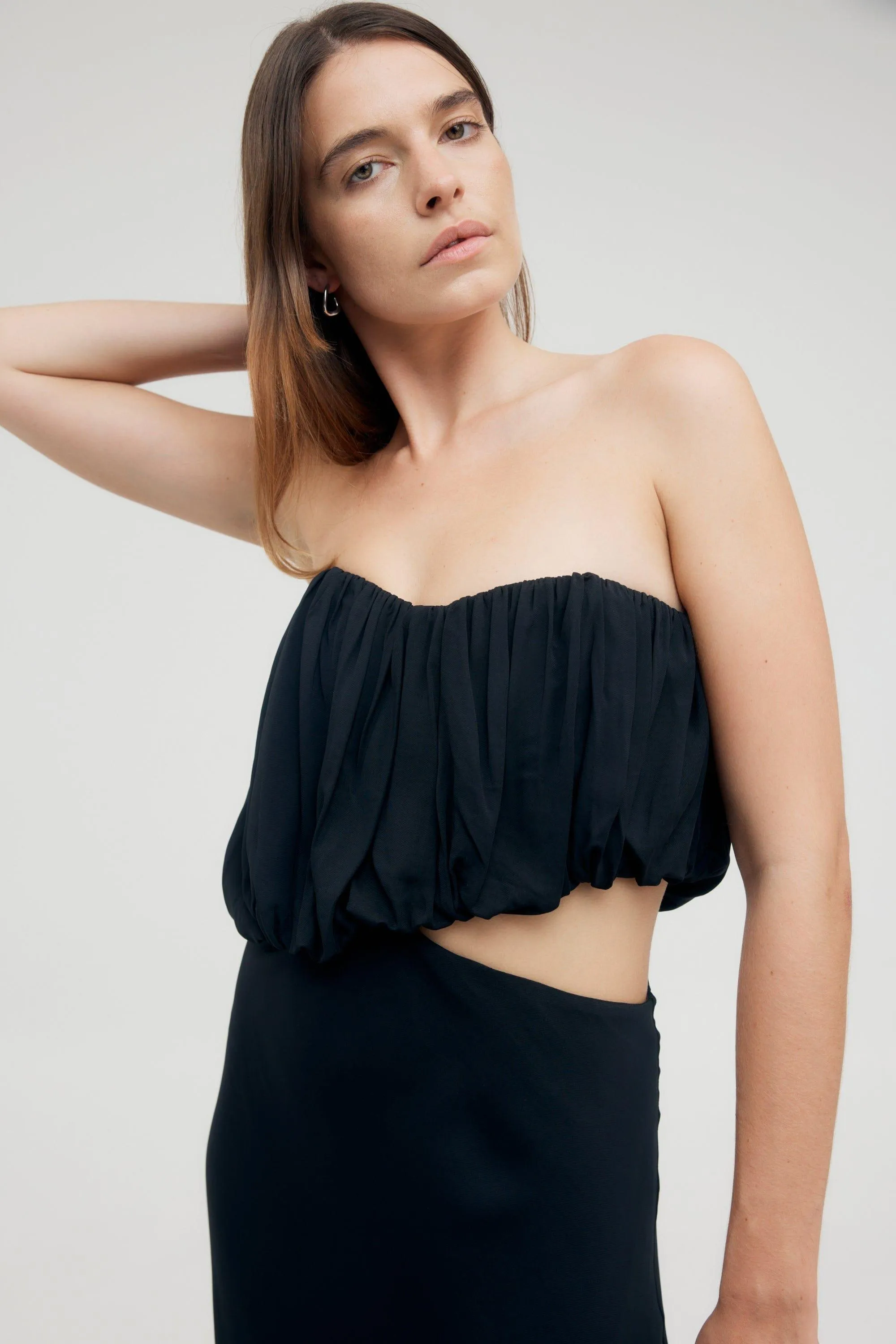 OVERFLOW 2.0 STRAPLESS DRESS | MIDNIGHT
