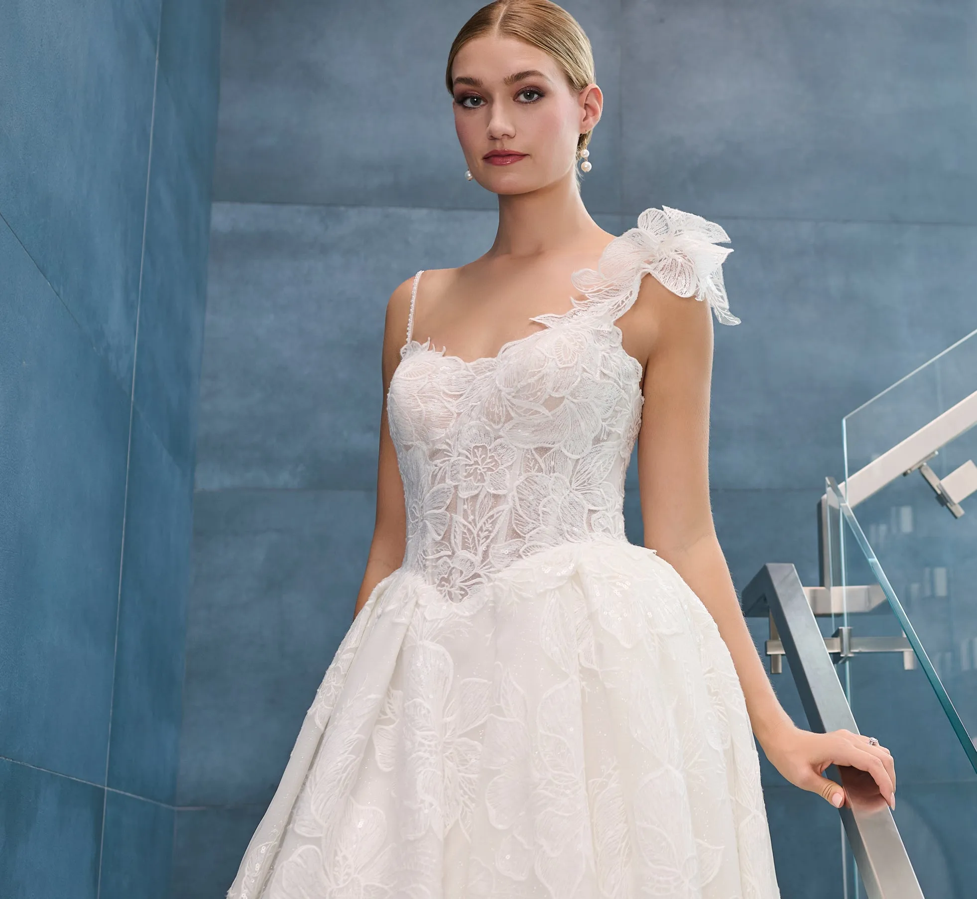 Overlace Ball Gown in Ivory