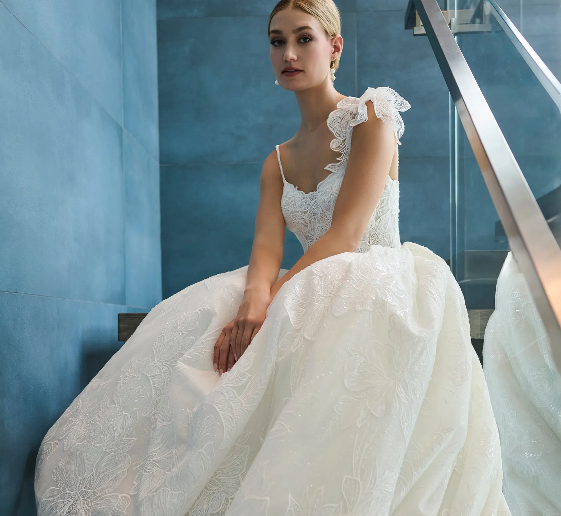 Overlace Ball Gown in Ivory
