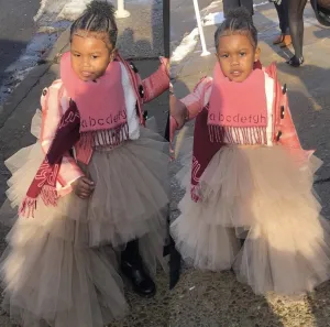 Oyemwen Kids Tutu Tulle Orchid High Low Skirt