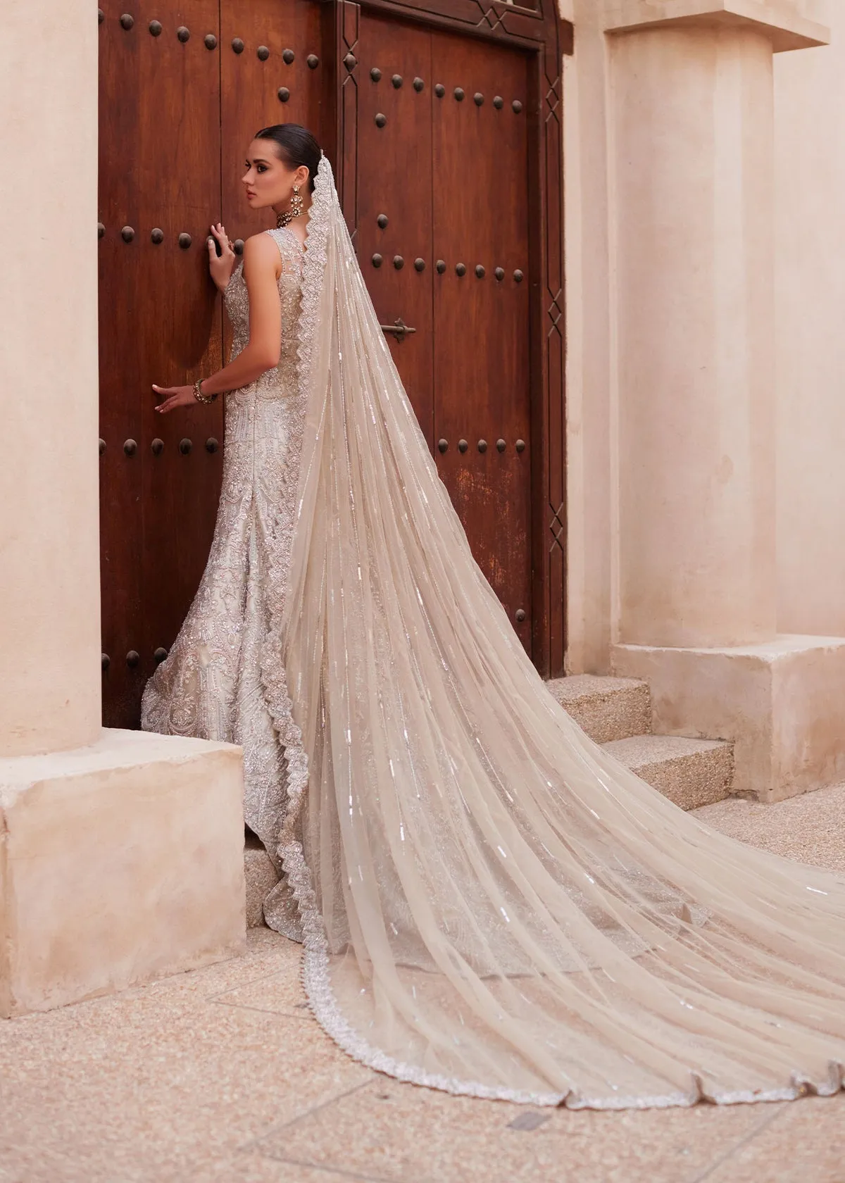 Pakistani Bridal Dress in Royal Embellished Gown Style
