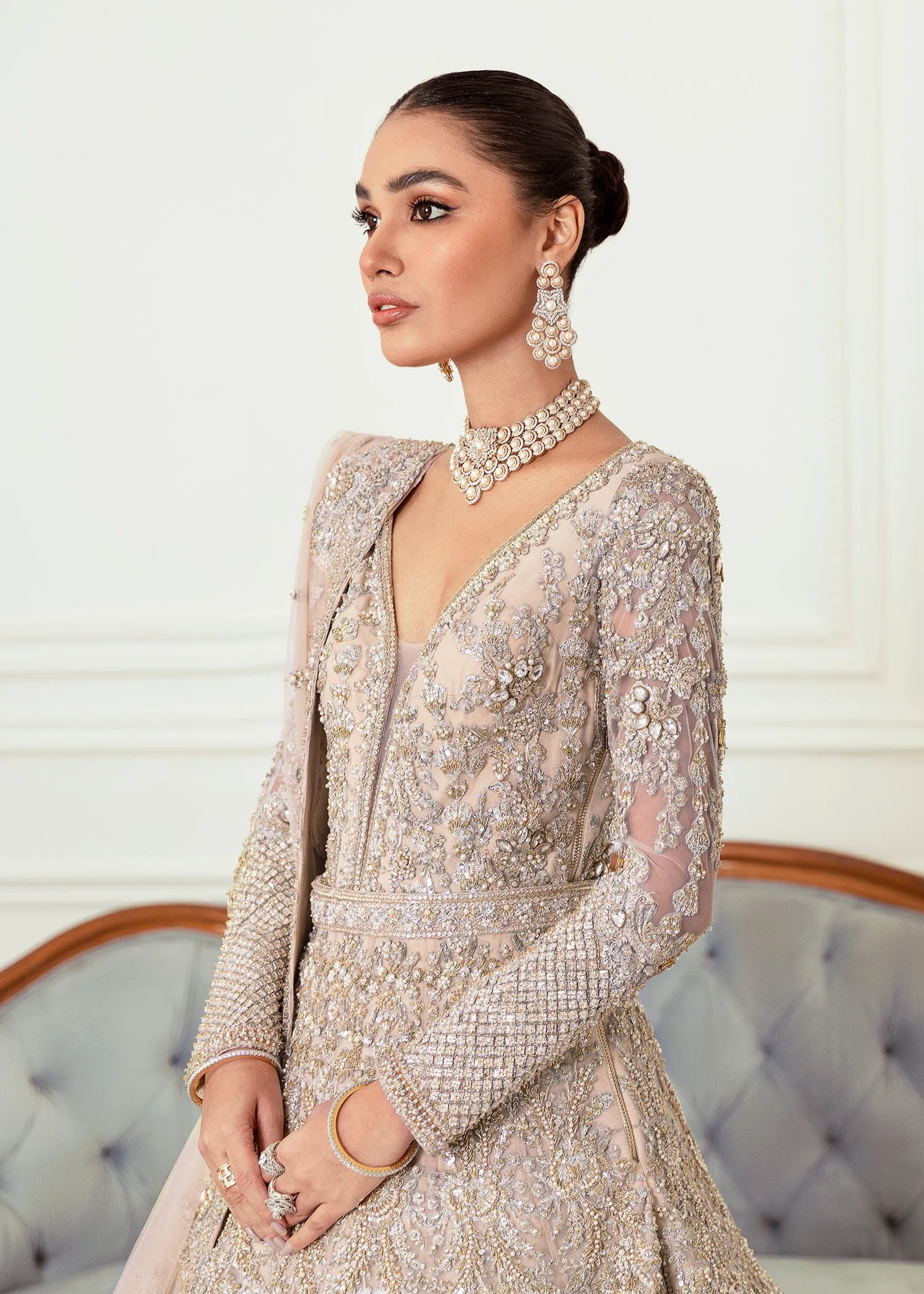 Pakistani Bridal Dress in Wedding Lehenga Gown Style