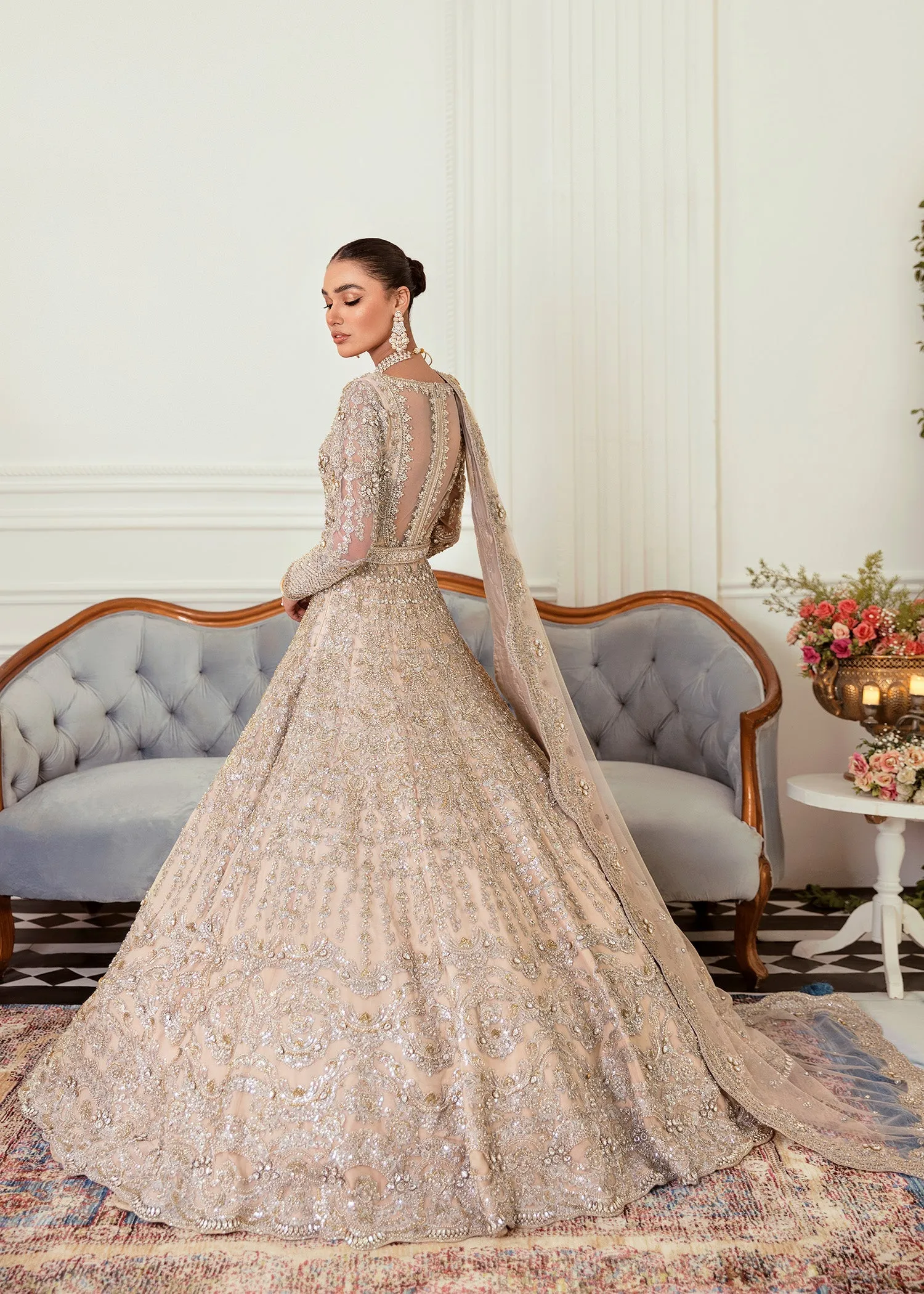 Pakistani Bridal Dress in Wedding Lehenga Gown Style