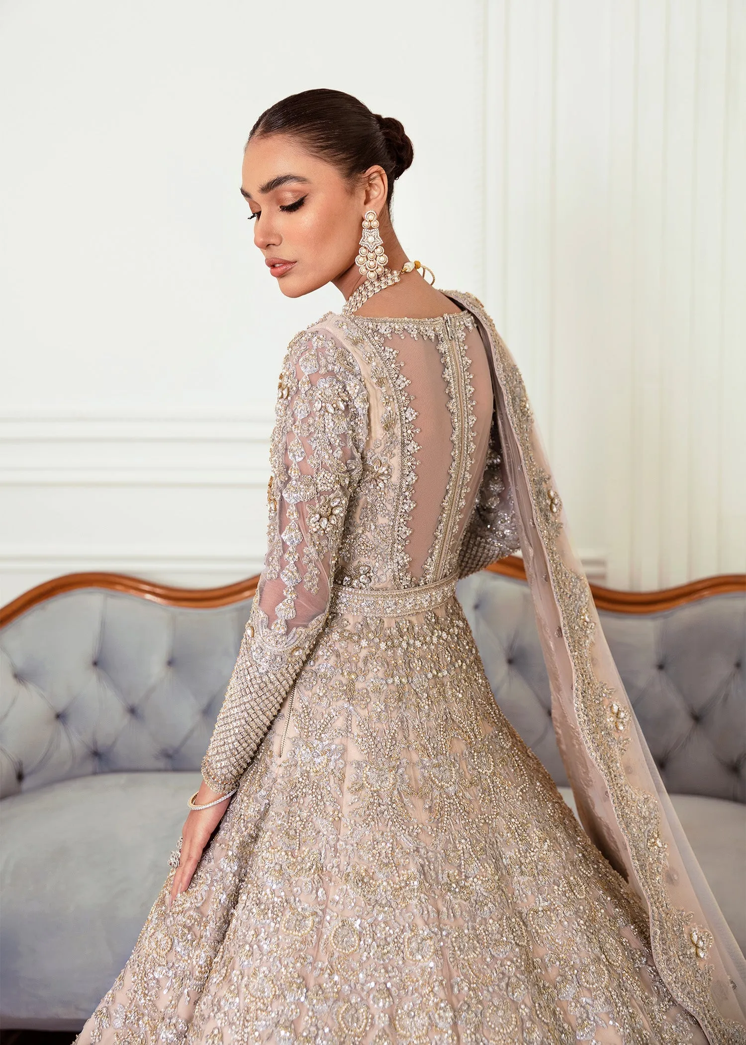 Pakistani Bridal Dress in Wedding Lehenga Gown Style