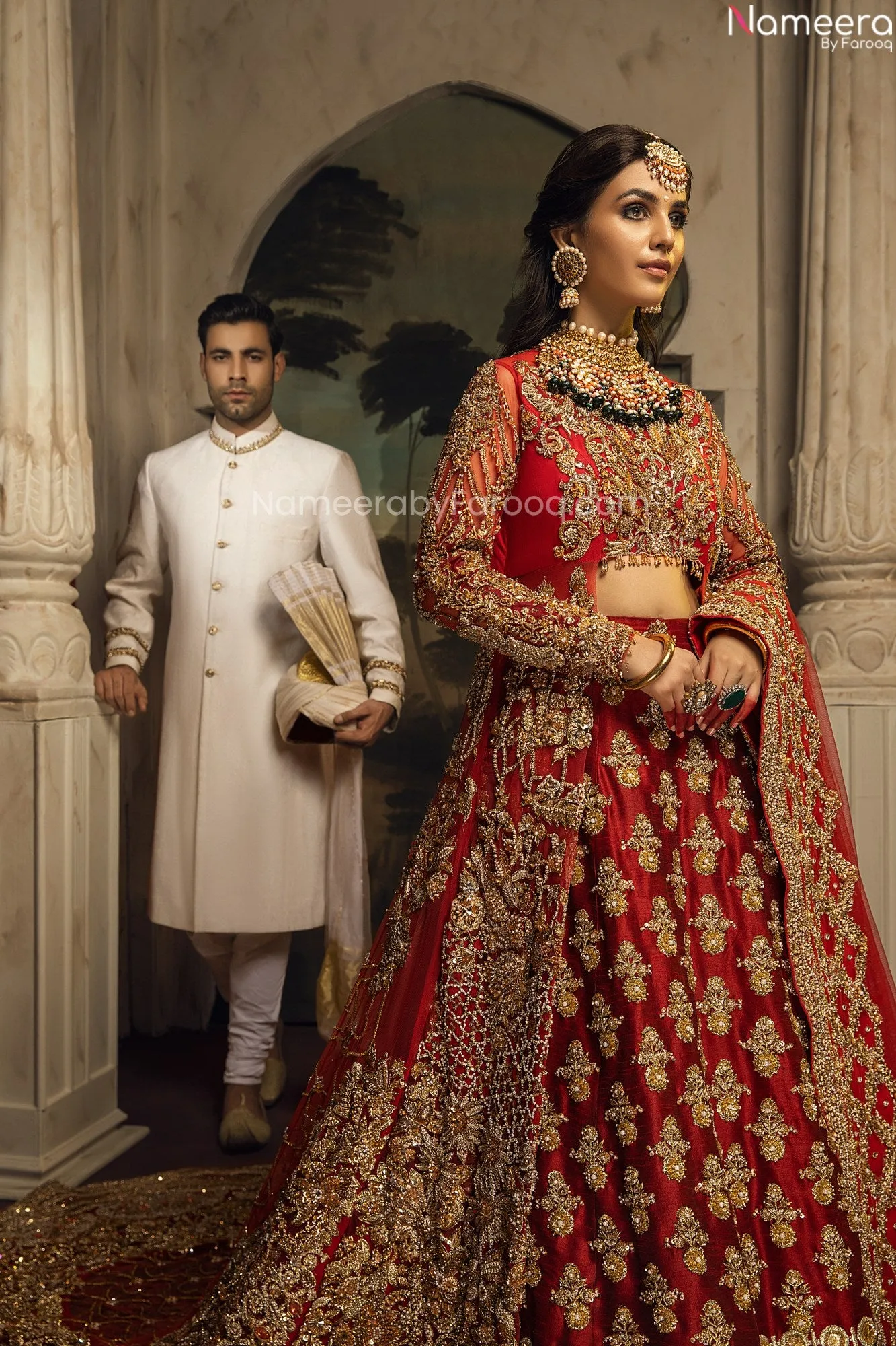 Pakistani Designer Attire Lehenga with Jacket #BN884