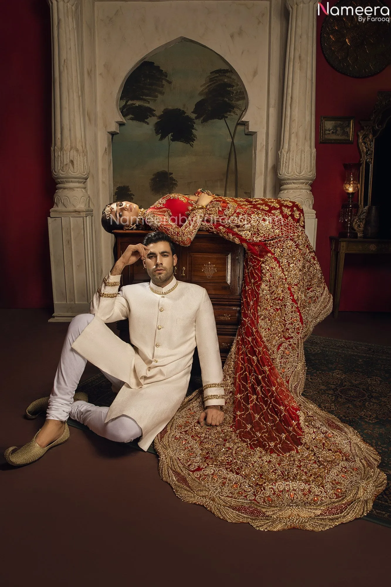Pakistani Designer Attire Lehenga with Jacket #BN884