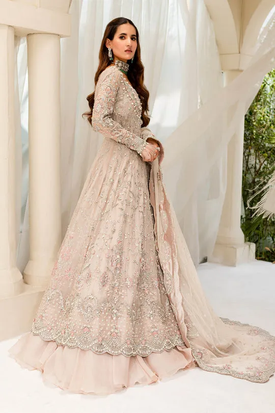 Pakistani Long Gown and Bridal Lehenga in Pastel Color