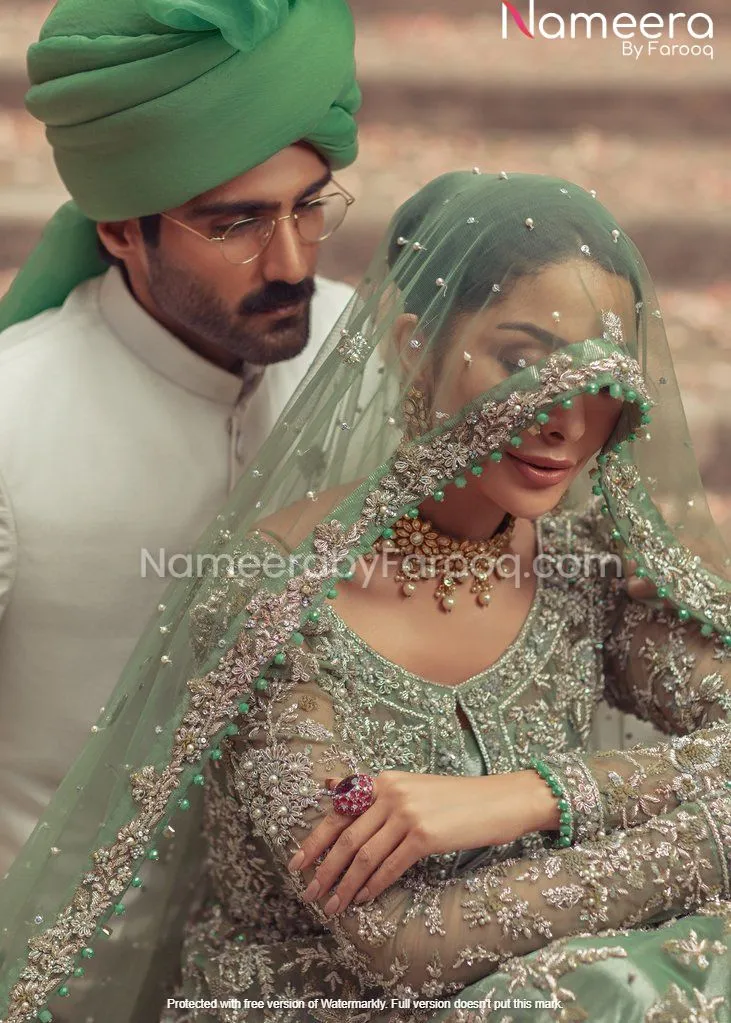 Pakistani Wedding Dress Designer Lehenga Gown #BN119