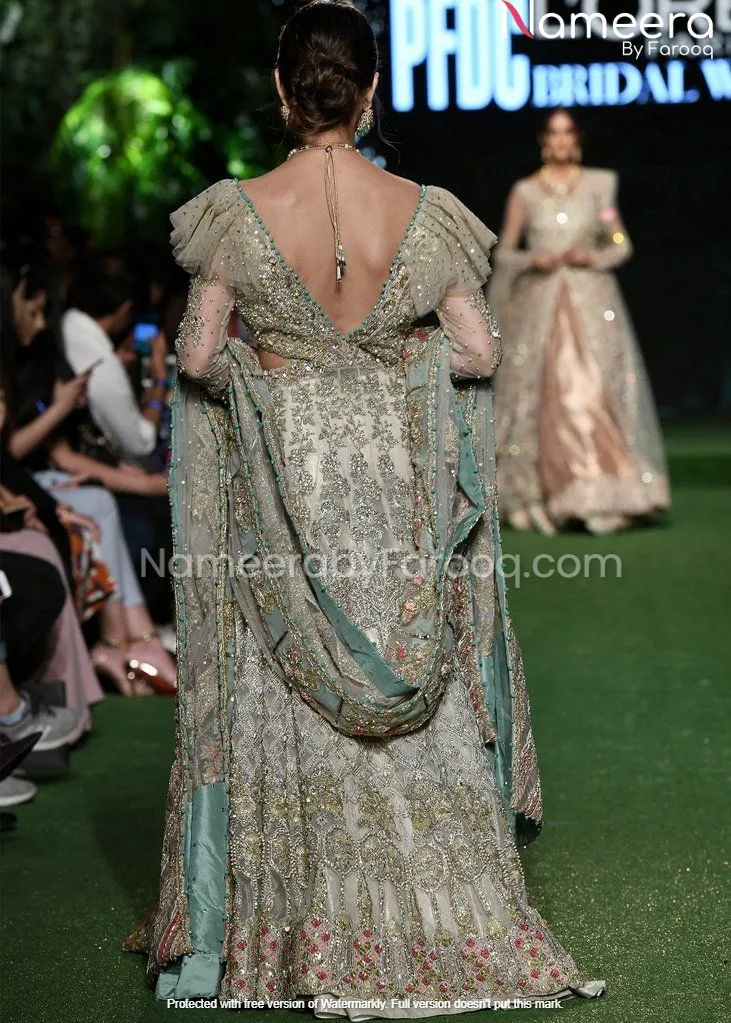 Pakistani Wedding Dress Designer Lehenga Gown #BN119