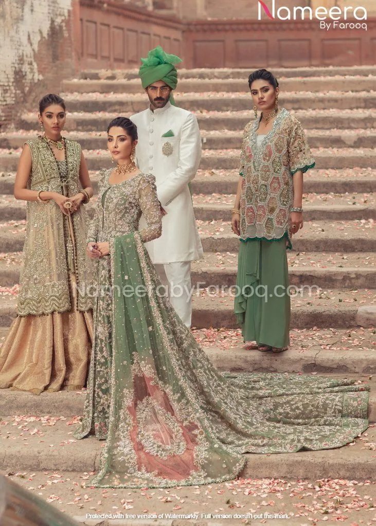Pakistani Wedding Dress Designer Lehenga Gown #BN119