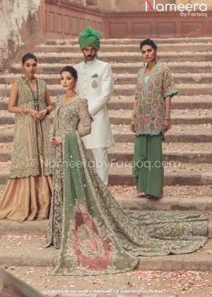 Pakistani Wedding Dress Designer Lehenga Gown #BN119