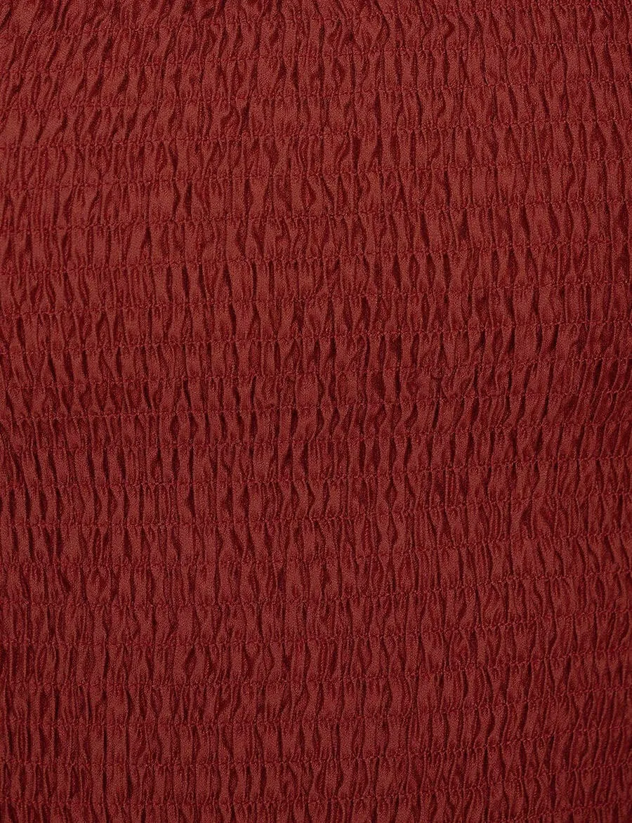 Paprika-Red Strapless Dress-BESTSELLER