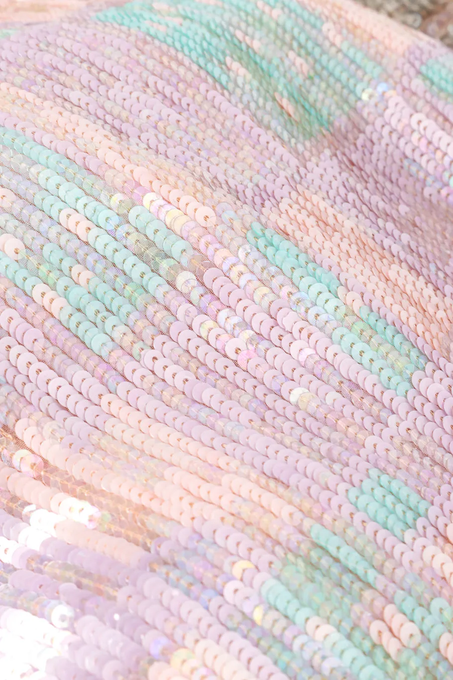 Pastel Fleur Beaded Gown