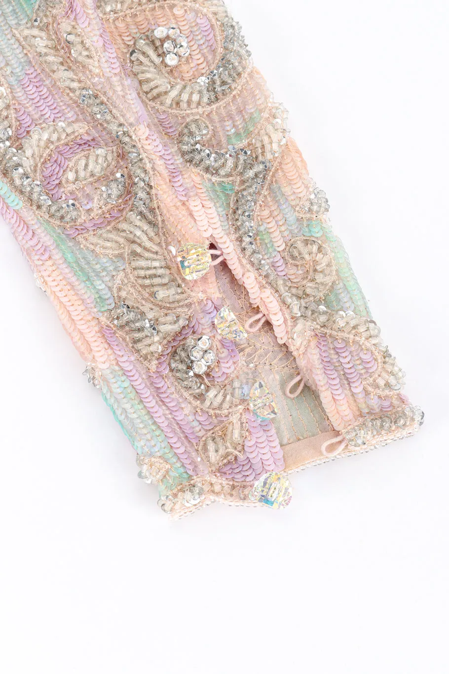 Pastel Fleur Beaded Gown