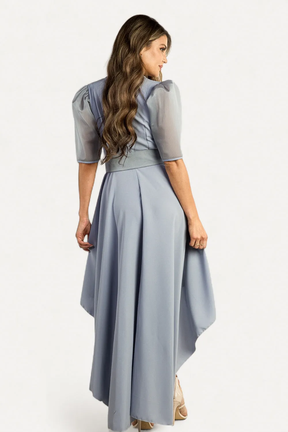 Pia Gray High-Low Dress