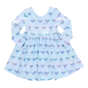 Pink Chicken Girls Lame Steph Dress - Hanukkah Menorahs