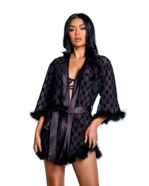 Playboy Bunny Noir Robe - PBLI104