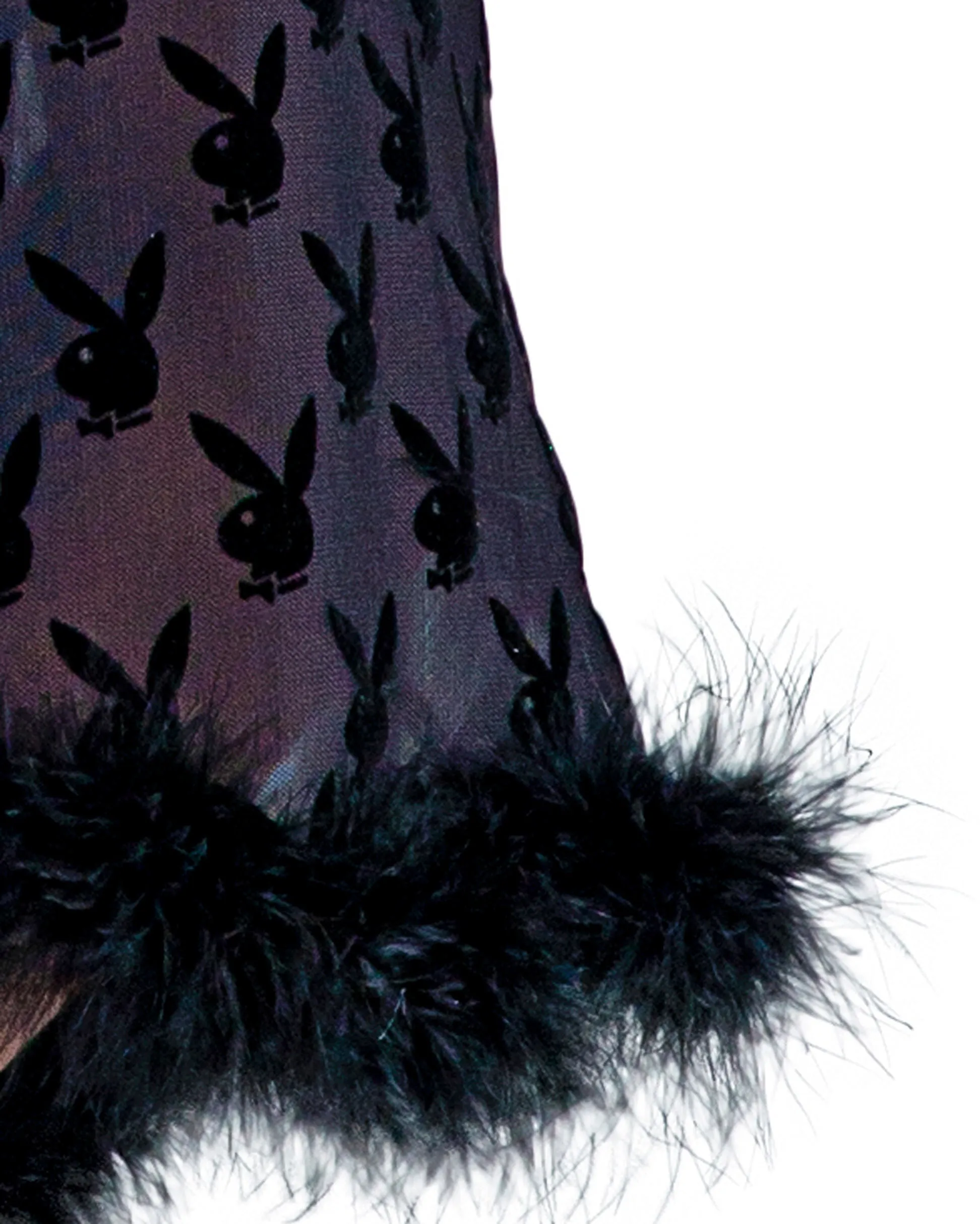 Playboy Bunny Noir Robe - PBLI104