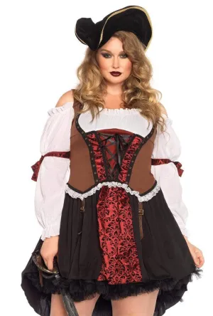 Plus Ruthless Wench Pirate Costume