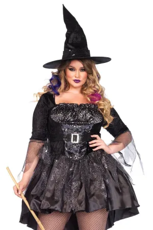 Plus Size Black Magic Mistress Costume
