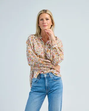 poet garden party silk blouse