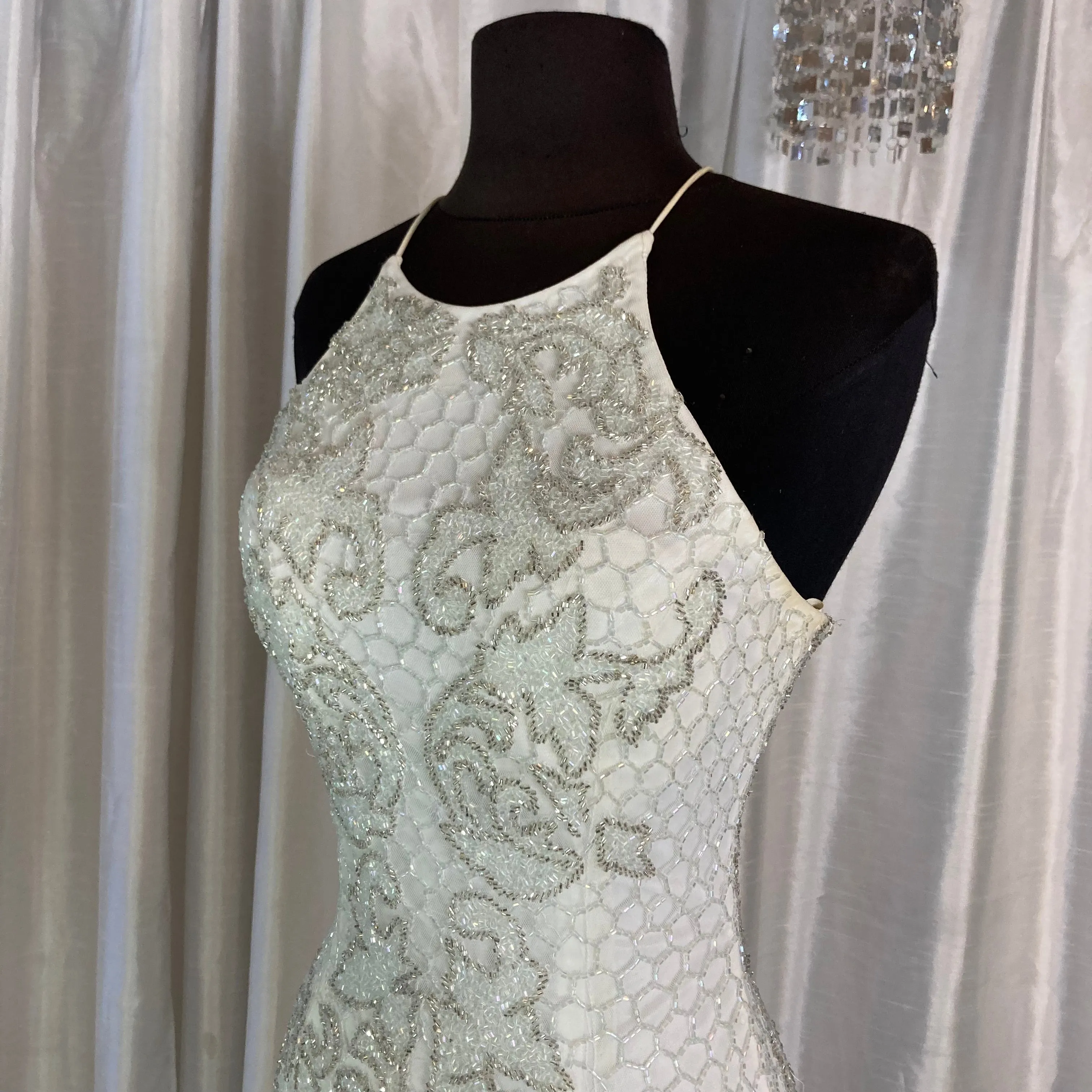 PRIMAVERA Style 3438 Long Gown White Size 2