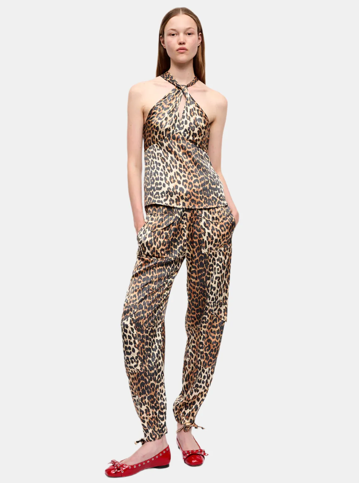 Printed Satin Top