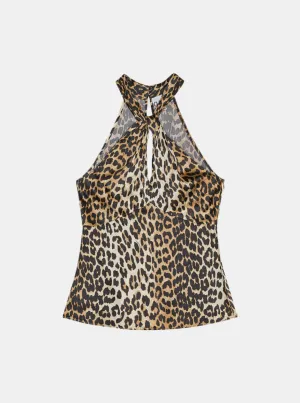 Printed Satin Top