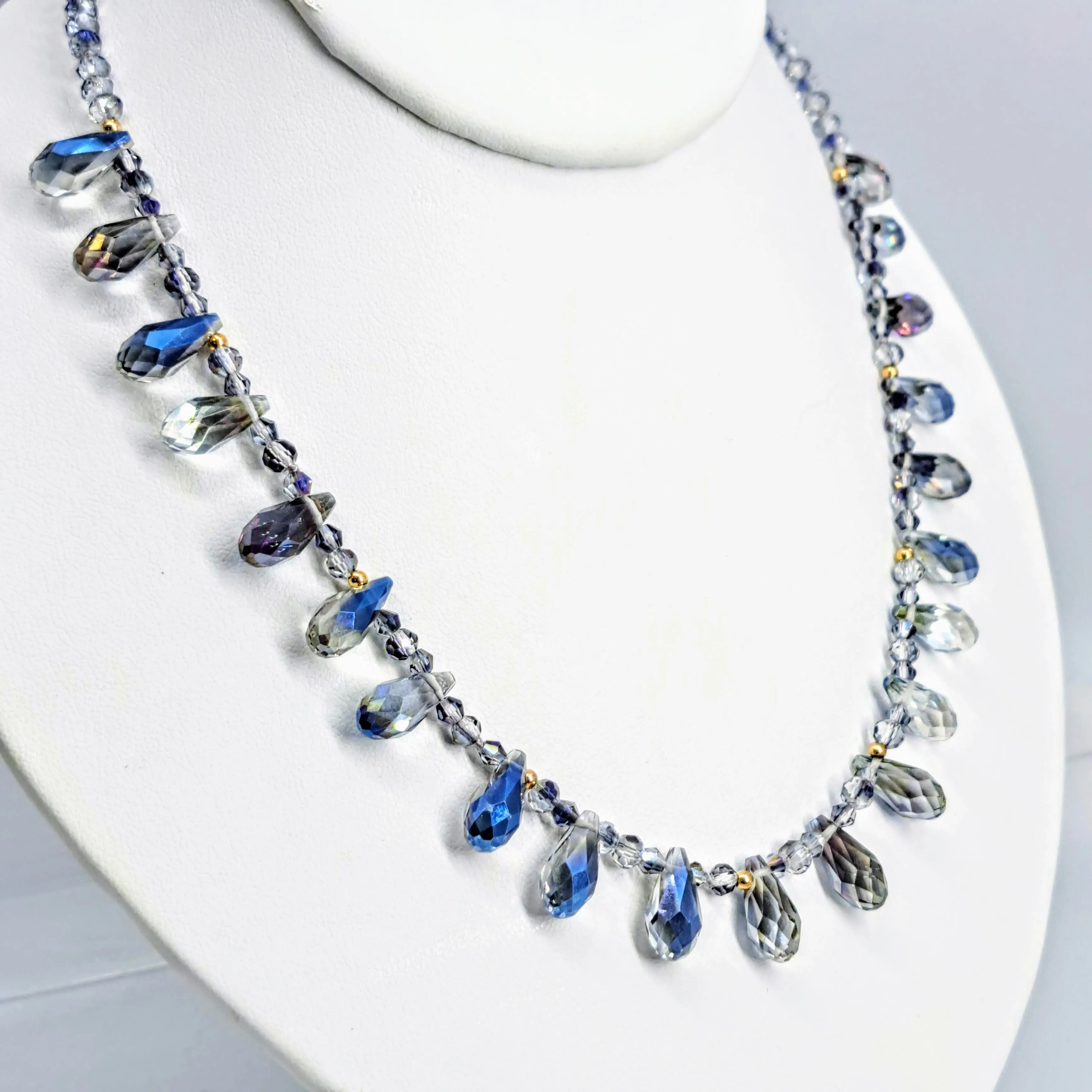 "Sparkle & SHINE!" 18" Necklace - (Your Choice) Gem Grade Swarovski, 14K Gold