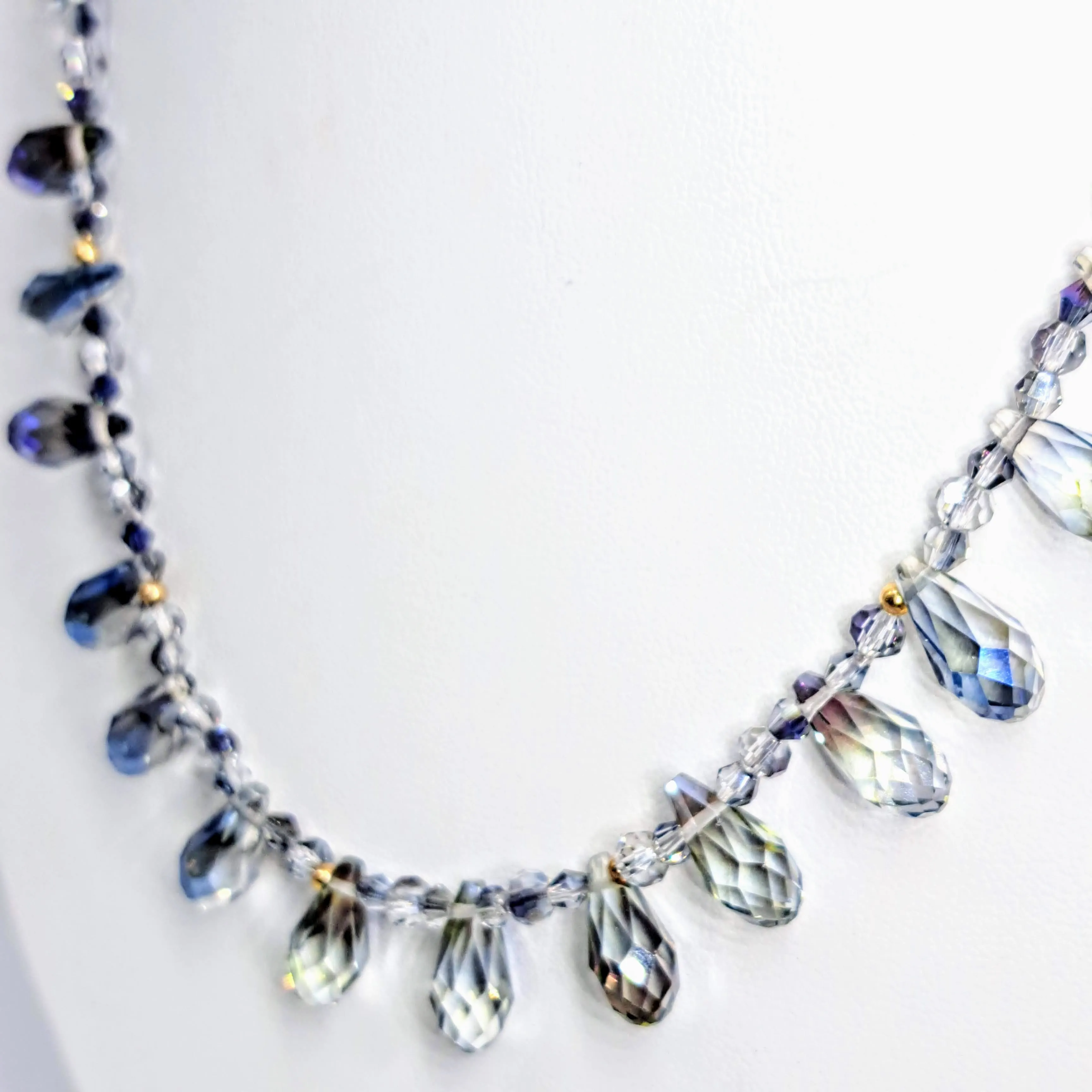 "Sparkle & SHINE!" 18" Necklace - (Your Choice) Gem Grade Swarovski, 14K Gold