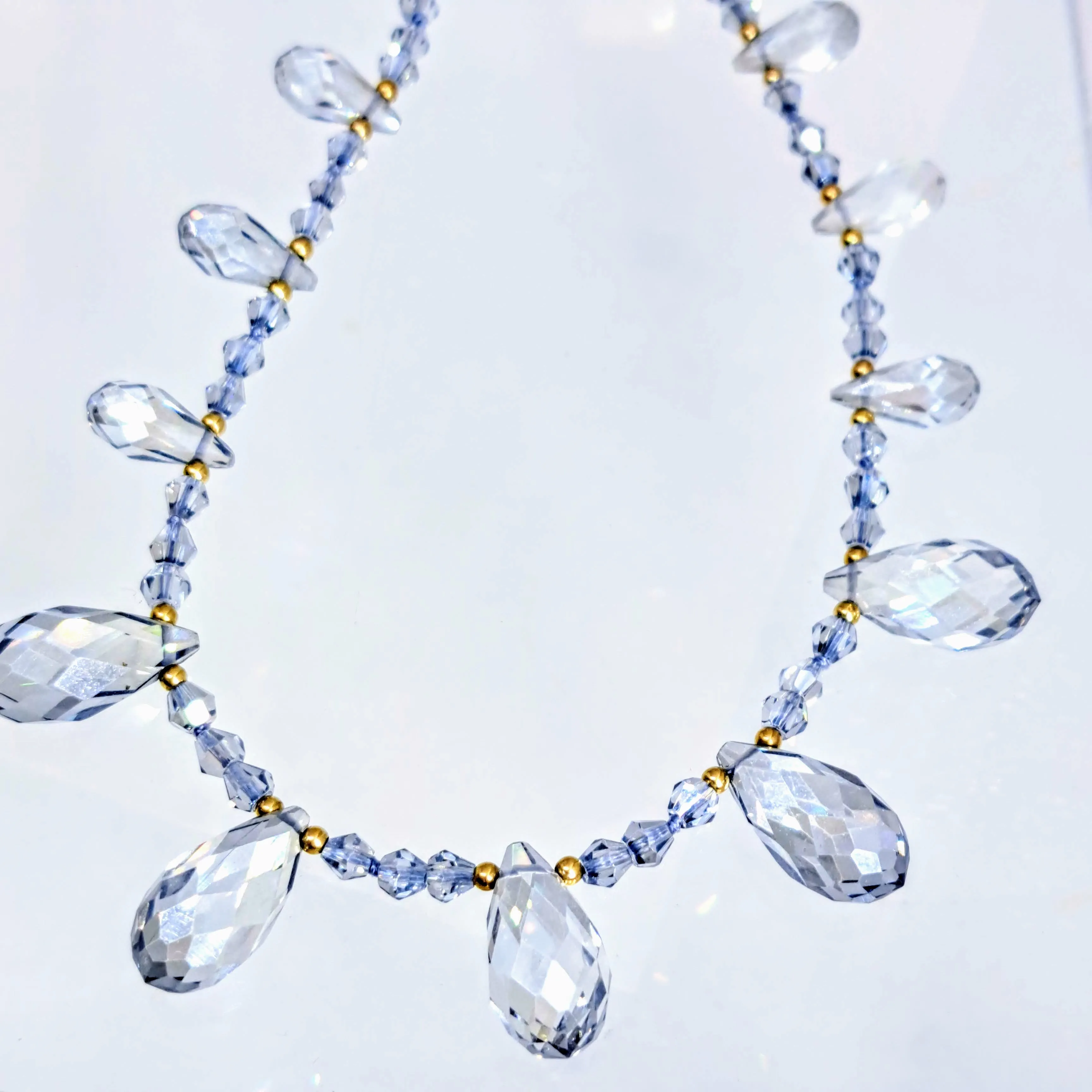 "Sparkle & SHINE!" 18" Necklace - (Your Choice) Gem Grade Swarovski, 14K Gold
