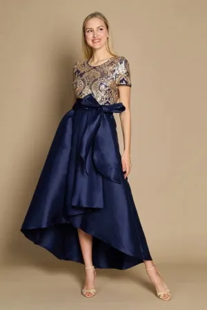 R & M Collection Size 12 RM5492 Navy/Gold Informal