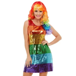 Rainbow Sequin Dress